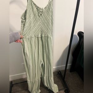 Green jumpsuit